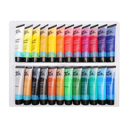 MONT MARTE PAINT SET Acrylics 24x36ml Colour Tubes(1)